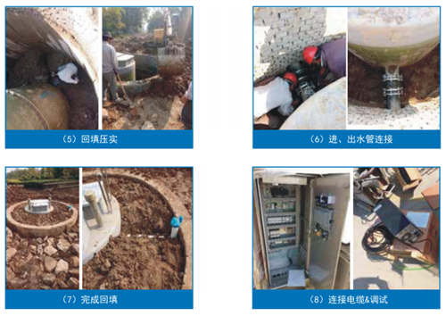 污水提升泵站安装图片